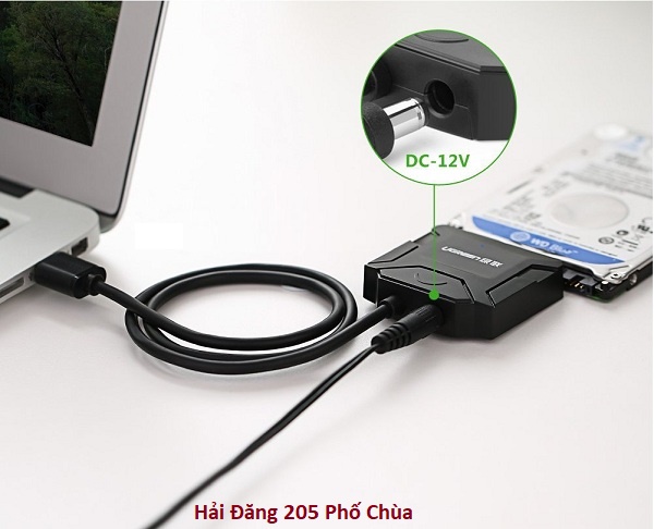 Dây ,Cáp chuyển đổi usb sang sata 3.0 Ugreen 20231 chính hãng